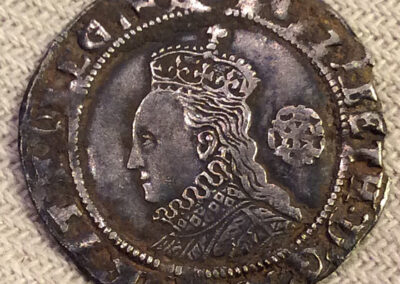 Queen Elizabeth 1st Hammered Silver Sixpence, 1574