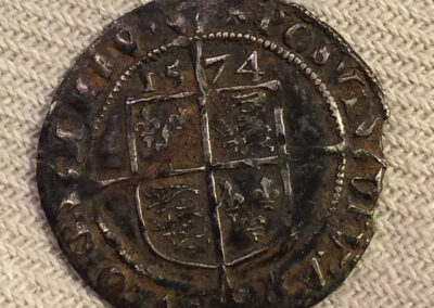 Queen Elizabeth 1st Hammered Silver Sixpence, 1574